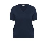 Pull col V femme KAFFE Curve Lizzy Bleu M