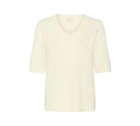 Pull col V femme KAFFE Iris Blanc 2XL
