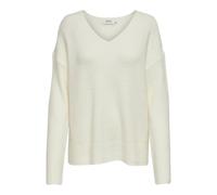 Only Pull femme Camilla Col-V Blanc Taille L
