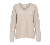 ONLY Pull-over ONLCAMILLA col V manches longues beige chiné Taille M Femme