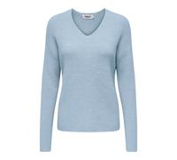 Only Onlcamilla Pull à col en V L/S KNT Noos, Bleu Ciel, S
