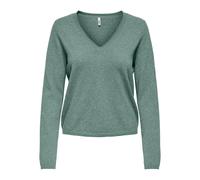Pull col V femme Only Loyal Vert M