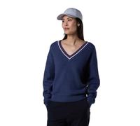 Pull col V femme Rossignol Bleu L