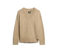 Superdry Essential V Neck Sweater Marron L Femme