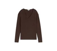 Pull col V femme Tom Tailor Basic Marron 3XL
