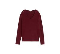 Pull col V femme Tom Tailor Basic Rouge 3XL