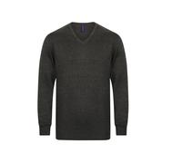 Pull col V Henbury Gris 2XL