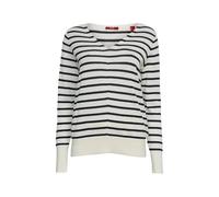Pull col V rayÃ© femme Esprit Blanc 2XS