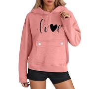 Pull Col V sans Manche Femme Longues Colle Coton Ample Love Norvegien Kawaii Menthe Poche Coeur Ecriture Ronde Teeshirt Palmier Tartan Cap Message Biker Rembourré