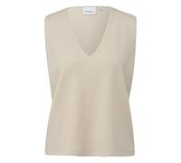 Pull col V sans manches Ã reflets scintillants femme COMMA Beige 38