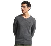 Pull col V Superdry Essential Gris S