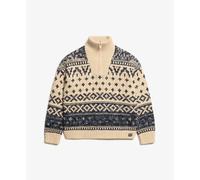 Pull col zippÃ© femme Superdry Ski Lodge Beige XS