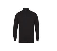 Pull col zippÃ© Henbury Noir XL