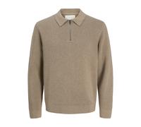 Pull col zippÃ© Jack & Jones Blamilano Beige S