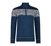 Pull col zippé CMP Wooltech Bleu L