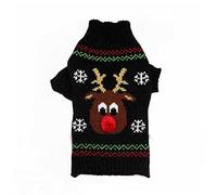 Pull cool et mignon The Reindeers pour animal domestique (noir, S)