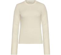 Pull côtelé en merinos femme KnowledgeCotton Apparel RWS Blanc L