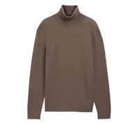 Pull coton col roulé droit - TOM TAILOR - Homme - Marron - Col roulé M