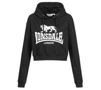 Lonsdale Sweat à capuche court Roxeth Noir Femme S