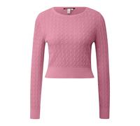 Pull court à motif torsadé all-over femme QS Violet XS