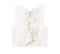 Pull court décontracté à col roulé côtelé en coton pour femme - Automne et hiver - Couleur unie - Cadeau pour elle - Pour le travail et le bureau, blanc, S