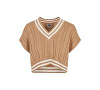Pull court en tricot femme Urban Classics College Beige L