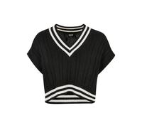 Pull court en tricot femme Urban Classics College Noir XL