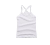 Pull court pour enfant fille - Débardeur de danse - Dos nageur - Sans manches - Sport - Danse - Ballet - Gymnastique - Danse - T-shirt pour bébé 1, Blanc., 18-24 mois