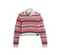 Superdry Stripe Crop High Neck Sweater Multicolore XS Femme