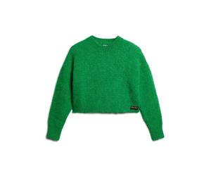 Pull court texturÃ©e femme Superdry Vintage Vert M
