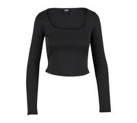 Pull crop top manches longues femme Urban Classics Noir XL