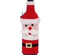 Pull de bouteille de vin fait à la main - Couverture tricotée de bouteille de Père Noël | Couverture douce de de vin de bonhomme de neige de père noël pour la décoration, magasin, maison, ca