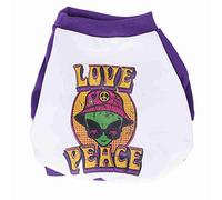 Pull de Chien Extraterrestre de Dessins animés | Pullage de Bloc de Couleur Chaude pour l'automne et l'hiver | Vêtements d'animaux Respirants pour Chiens/Chats | Élasticité (White)