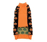 Pull de Chien Halloween, Tricots à col roulé à Chien de Citrouille pour Animaux de Compagnie, vêtements pour Chiens d'halloween Mignons et Confortables pour Les Petits et Moyens
