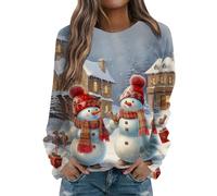 Pull de Fete Femme Adulte Pull Rigolo Chaud Noel Deguisement Adulte Fête Famille Jacquard Grande Taille Drole Déguisement Vetement Noel Femme Lumineux Mode Ridicule Rennes L