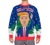 Pull de Noël 3D Trump Hair Make Christmas Great Again - Multicolore - Medium