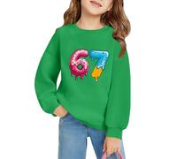 Pull de Noël 67 pour enfants 6 7 Meme Shirt Six Seven Pull à manches longues Sweat-shirt filles garçons Mode Six Seven Sweat-shirt de Noël uni pour garçons et filles