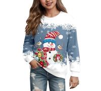Pull de Noël à col rond pour garçons et filles - Mode classique - Pull tricoté à col rond - Costume de Noël pour enfants, X02-02, 4-5 ans