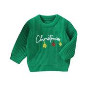 Pull de Noël à Manches Longues pour bébé garçon et Fille - tricoté Nouveau-né Tenue d'hiver