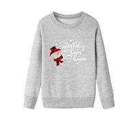 Pull de Noël à manches longues pour toute la famille comme tenue de fête coordonnée avec impression de lettre festive pour des vacances de Noël confortables moments inoubliables dans un look élégant