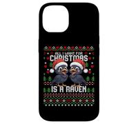 Pull de Noël « All I Want for Christmas is A Raven Ugly Xmas » Coque pour iPhone 14