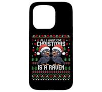 Pull de Noël « All I Want for Christmas is A Raven Ugly Xmas » Coque pour iPhone 15 Pro