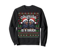 Pull de Noël « All I Want for Christmas is A Raven Ugly Xmas » Sweatshirt