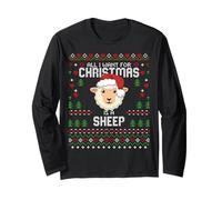 Pull de Noël « All I Want for Christmas is A Sheep Ugly Xmas » Manche Longue
