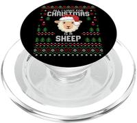 Pull de Noël « All I Want for Christmas is A Sheep Ugly Xmas » PopSockets PopGrip pour MagSafe