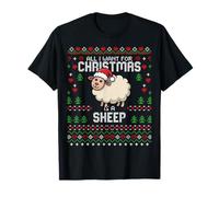 Pull de Noël « All I Want for Christmas is A Sheep Ugly Xmas » T-Shirt