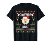 Pull de Noël « All I Want for Christmas is A Sheep Ugly Xmas » T-Shirt