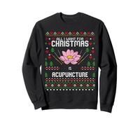 Pull de Noël « All I Want for Christmas is Acupuncture Ugly Xmas » Sweatshirt
