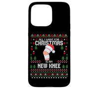 Pull de Noël « All I Want for Christmas is My New Knee Surgery » Coque pour iPhone 15 Pro Max