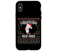 Pull de Noël « All I Want for Christmas is My New Knee Surgery » Coque pour iPhone X/XS